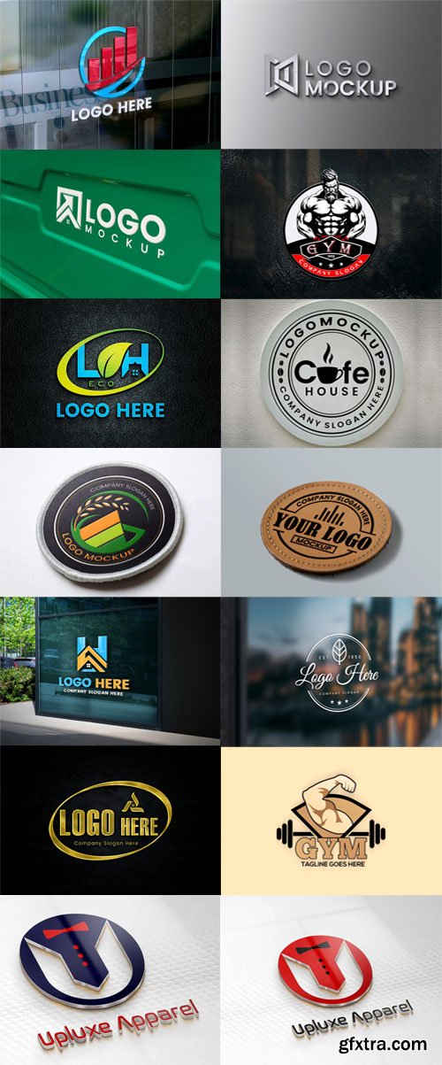 15+ 3D Logos Collection - PSD Mockup Templates