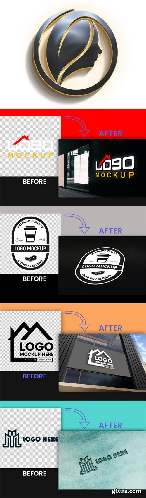 15+ 3D Logos Collection - PSD Mockup Templates