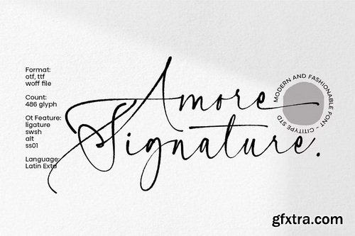 CreativeMarket - Amore Signature Font