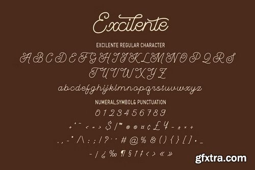 CreativeMarket - Excilente - Monoline Font