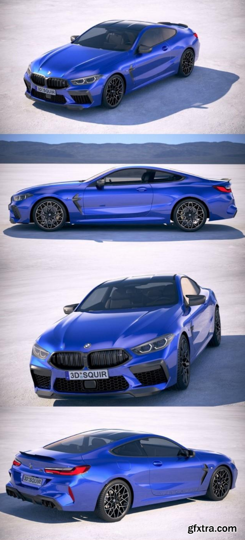 BMW M8 Competition Coupe 2020 3D Model