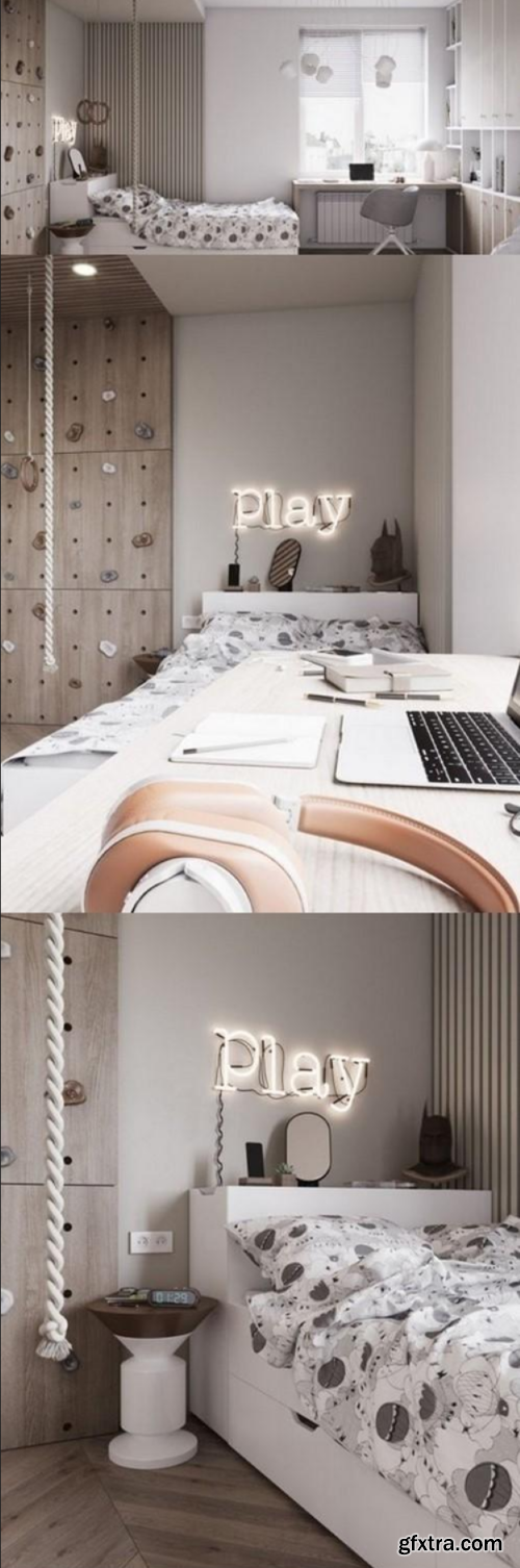 3ds Child Room Interior Scene