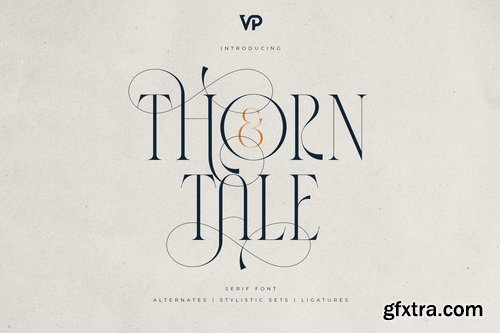 CreativeMarket - Thorn & Tale – A Refined Serif Font