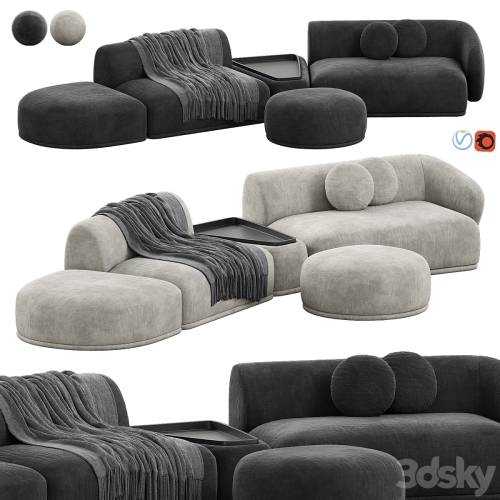 '3dsky Pro - Rene Sofa by Meridiani Set 5'