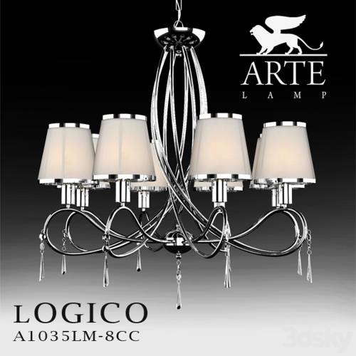 '3dsky Pro - Chandelier Arte Lamp Logico A1035LM-8CC'