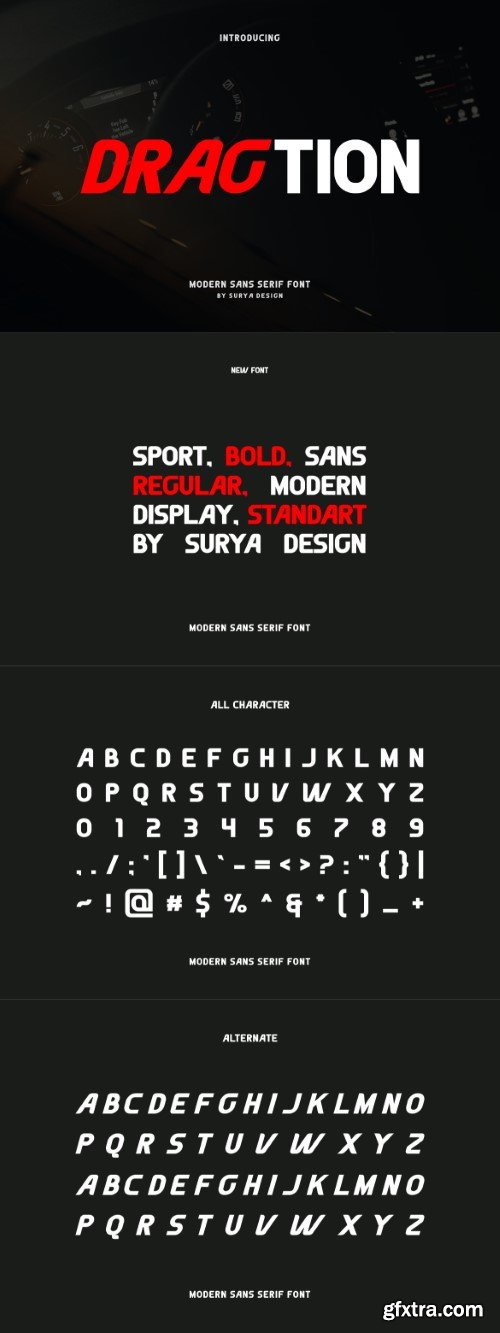 Dragtion - Display Font