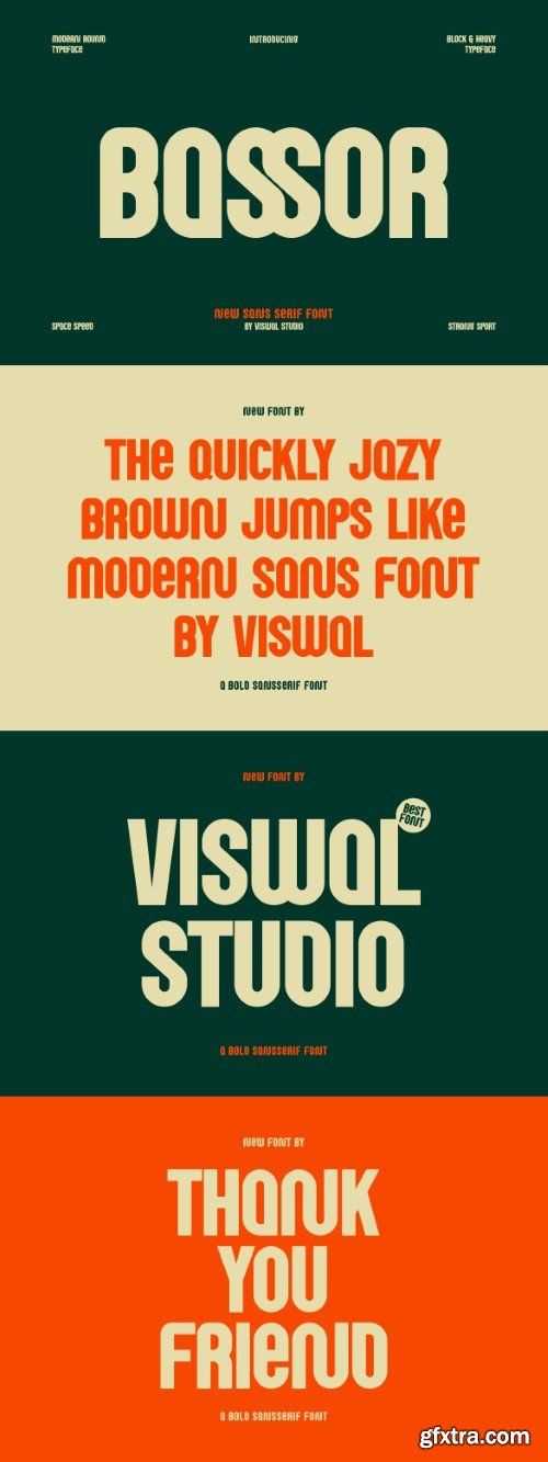 Bassor - Modern Bold Font