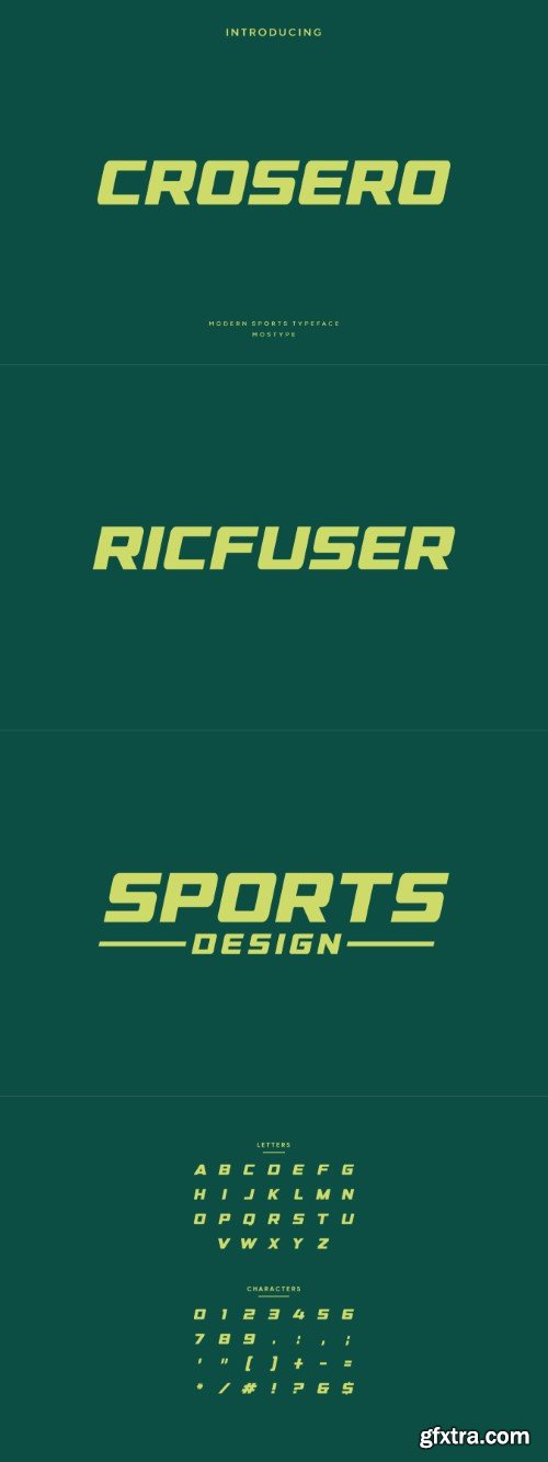 Crosero - Modern Sport Typeface