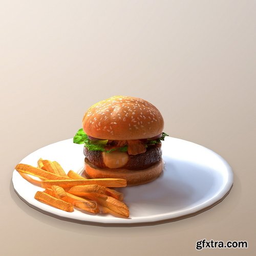 Artstation - Tyler Smith - Burger Game Prop Creation Walkthrough