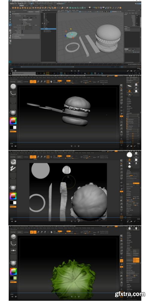 Artstation - Tyler Smith - Burger Game Prop Creation Walkthrough
