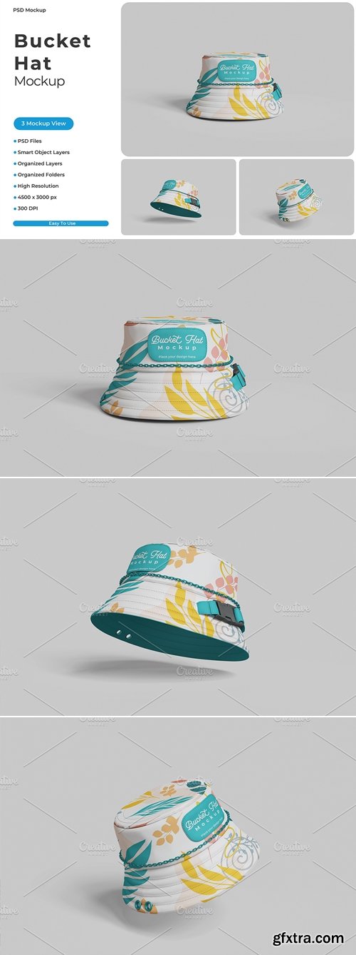 CreativeMarket - Bucket Hat Mockup 196294292