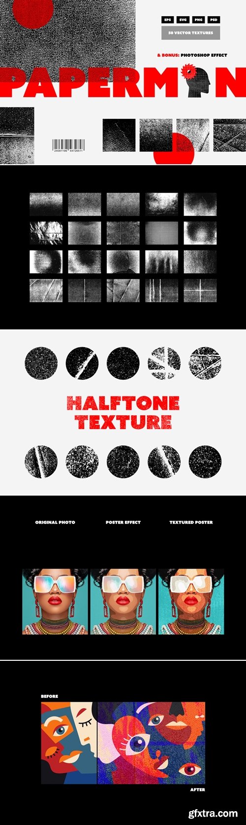 Pixelbuddha - Paperman Halftone Textures 1177