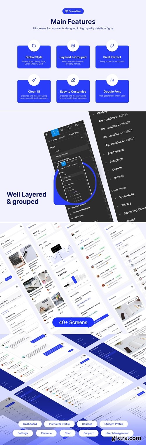 LMS Admin Dashboard UI Kit