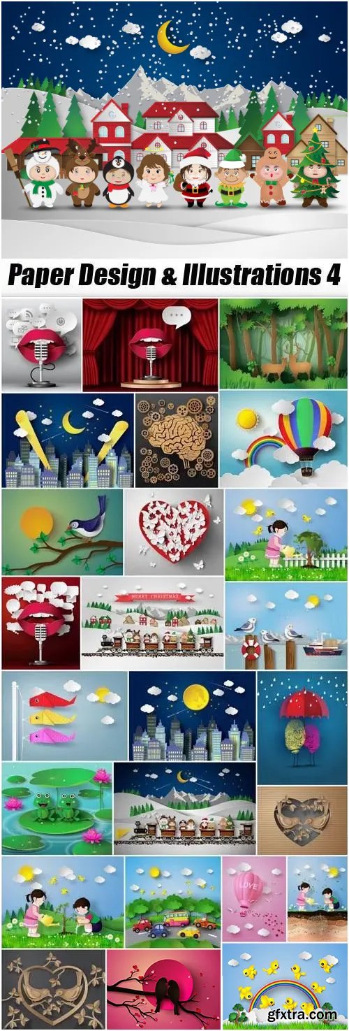 Paper Design & Illustrations #4,  26xEPS