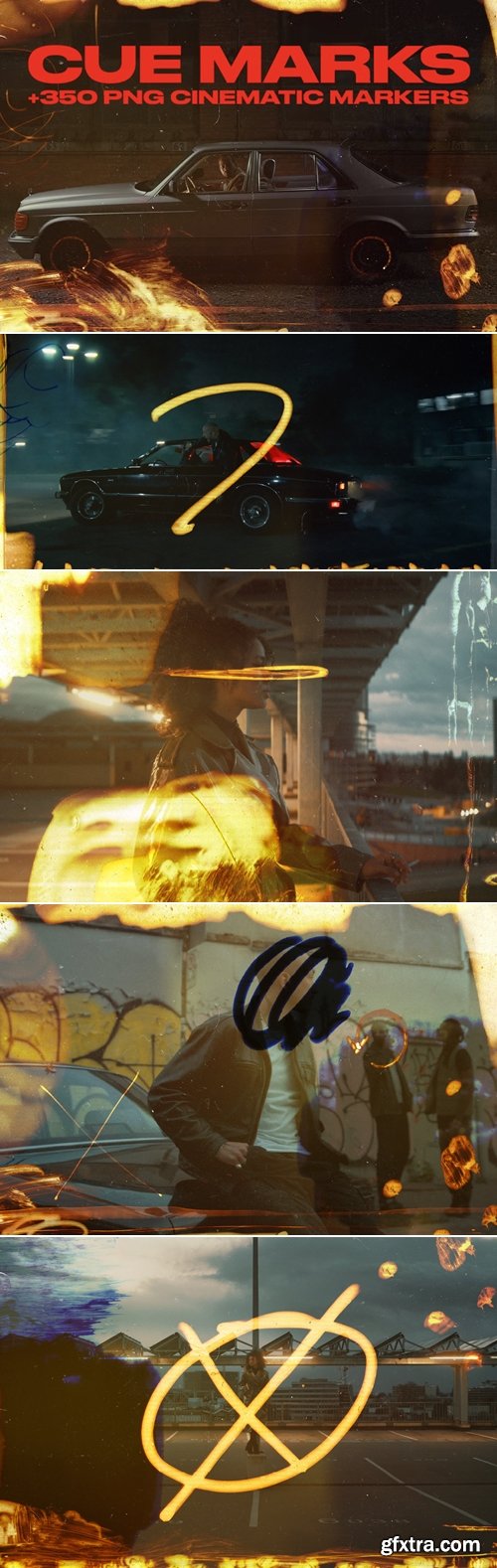 Pixflow - Cue Marks PNG