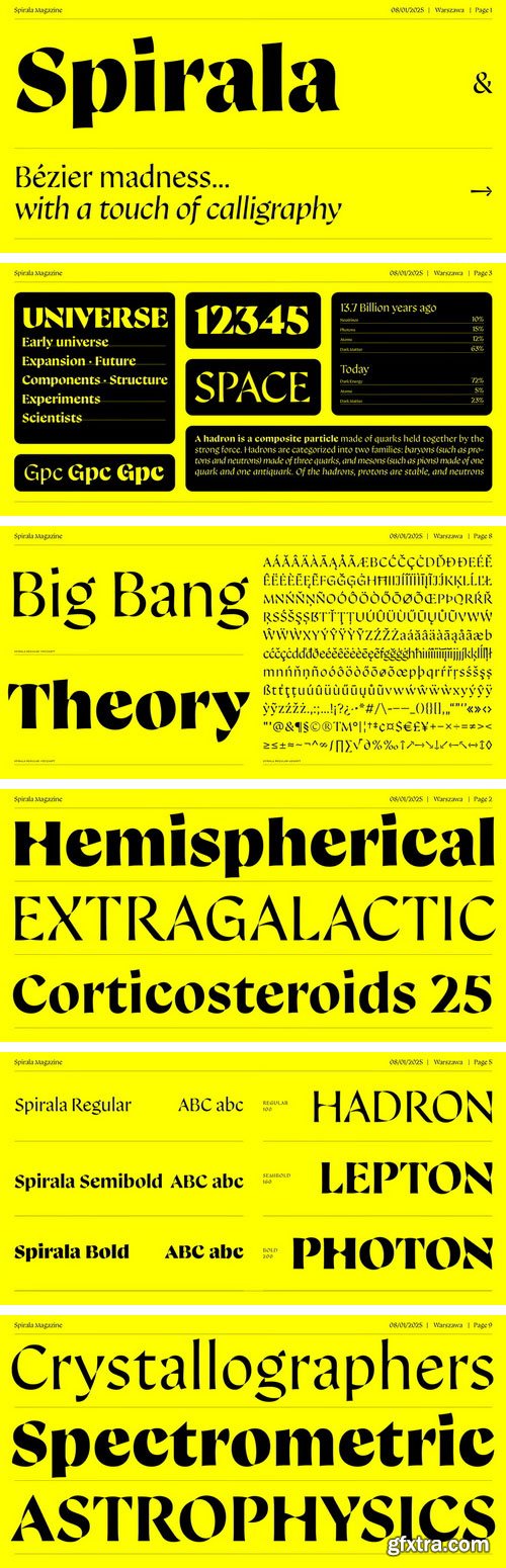 MyFonts - Spirala Display Font Family 8xOTF