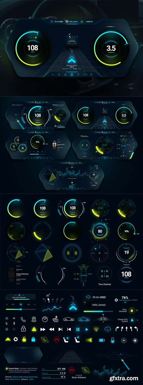 Pixflow - Smart Car HUD V.1