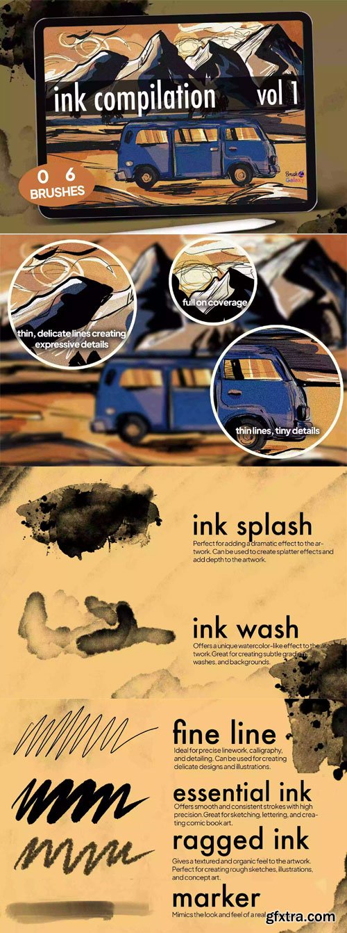 Brushgalaxy - Ink Compilation Brushes