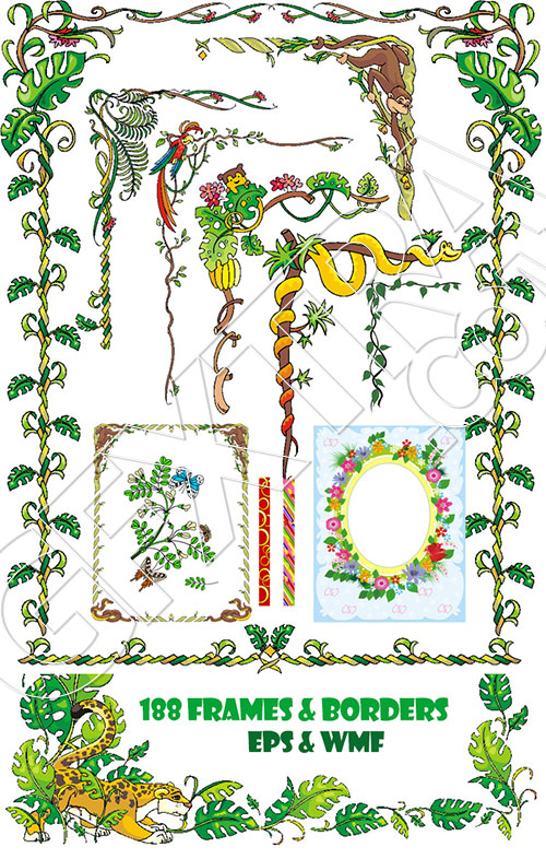188 Frames & Borders EPS WMF