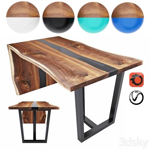 '3dsky Pro - Slab table - river number 2'