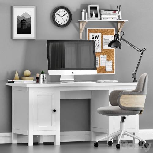 '3dsky Pro - IKEA HEMNES with ALKI LAN chair workplace'