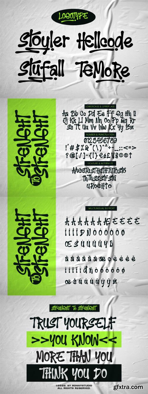 Strenght to Strenght - Hand Scratch Font