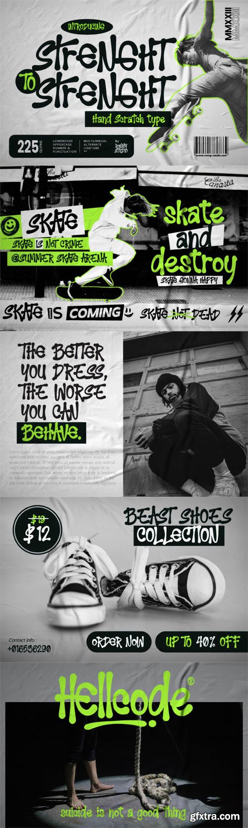 Strenght to Strenght - Hand Scratch Font