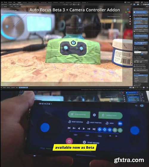 Blender Auto Focus Camera v1.0.0 Beta For Blender