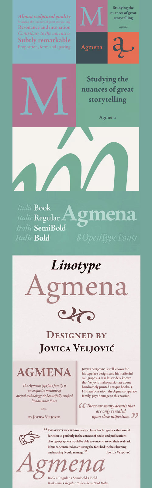 Agmena Pro Font Family 8xOTF