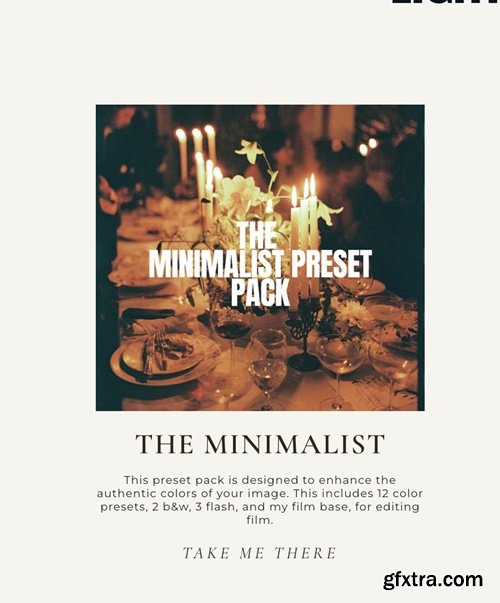 Tess Gearhart – The Minimalist Lightroom Presets Pack