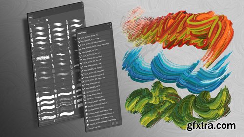 Artstation - IMPASTO - Digital Oil Technique. Video tutorial (Eng subs)+Tools +Brushes +Patterns