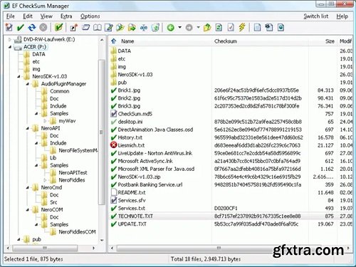 EF CheckSum Manager 25.10
