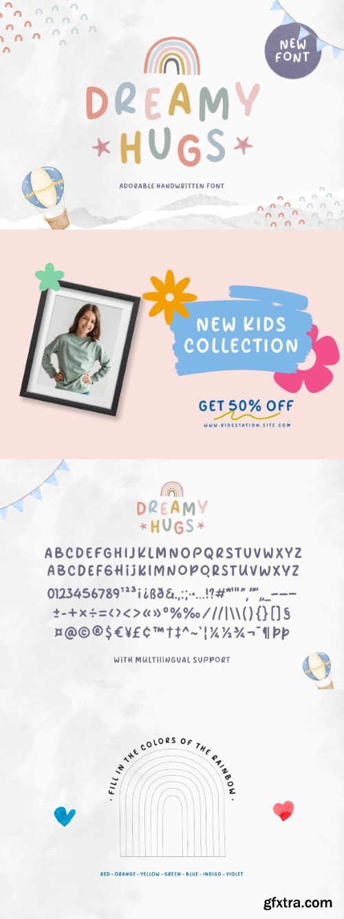 Dreamy Hugs - A Display Font