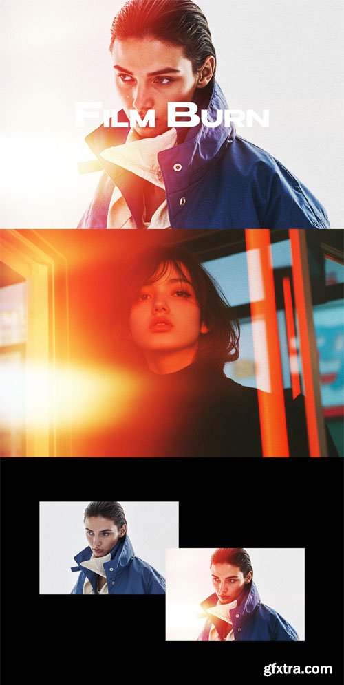 Film Burn Photo Effect - Overlay for Photoshop