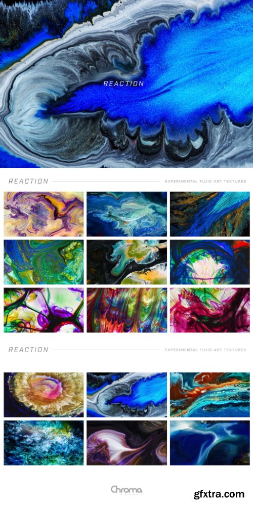 Chromasupply - Reaction: 8K Experimental Fluid Art Textures
