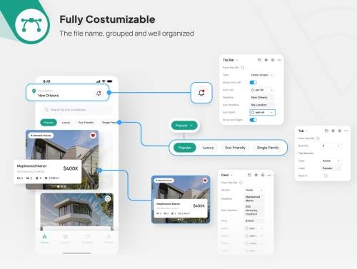 'VIXA Casa - Real Estate Mobile App UI Kit' 'VIXA Casa - Real Estate Mobile App UI Kit'