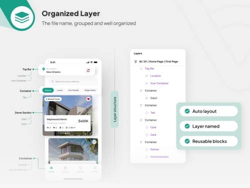 'VIXA Casa - Real Estate Mobile App UI Kit'