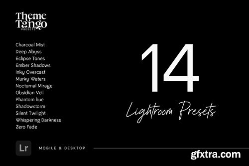 CreativeMarket - 14 Dark and Moody Lightroom Presets 291241400