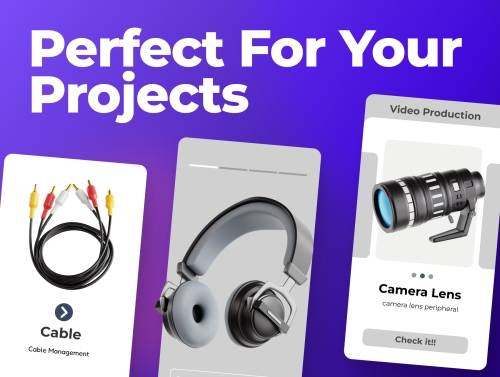 'Video Production 3D Icon Set' 'Video Production 3D Icon Set'