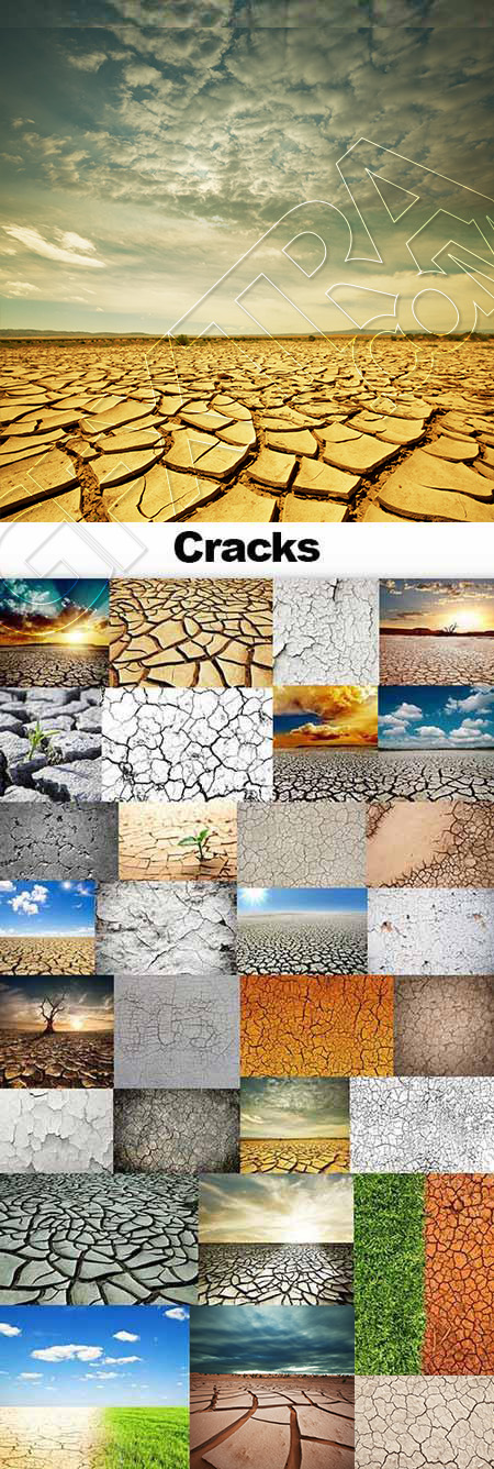 Cracks - Backgrounds and Textures #1, 30xJPG