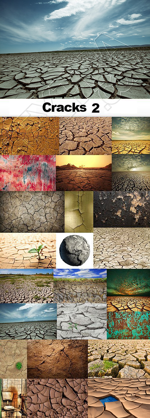 Cracks - Backgrounds and Textures #2, 25xJPG