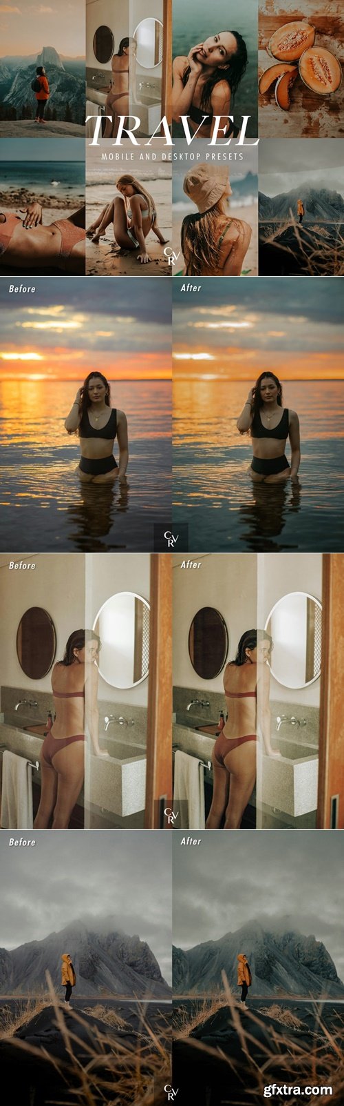 CVRpresets - 15 Travel Desktop And Mobile Lightroom Presets