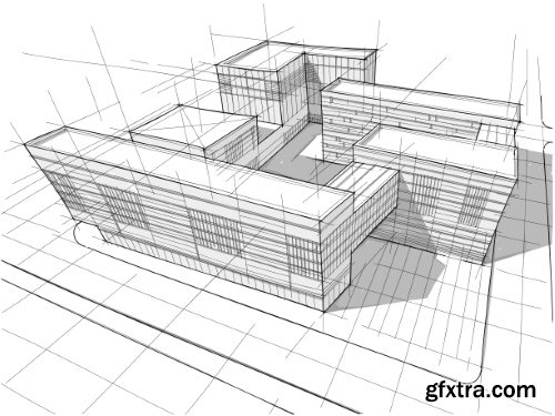 Architecture Collection - Streets, Rooms & Halls Sketches 50xEPS