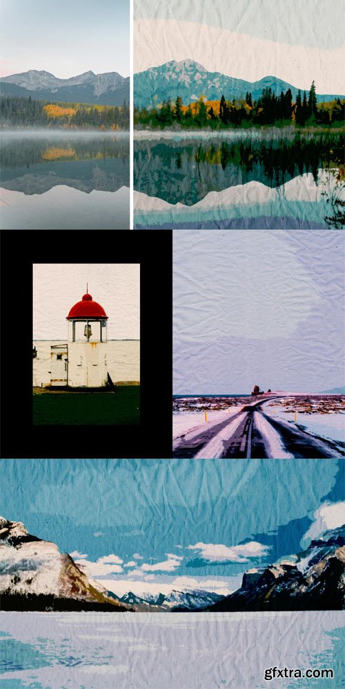 Vintage Landscape Photo Effect for Photoshop