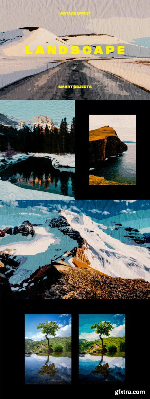 Vintage Landscape Photo Effect for Photoshop