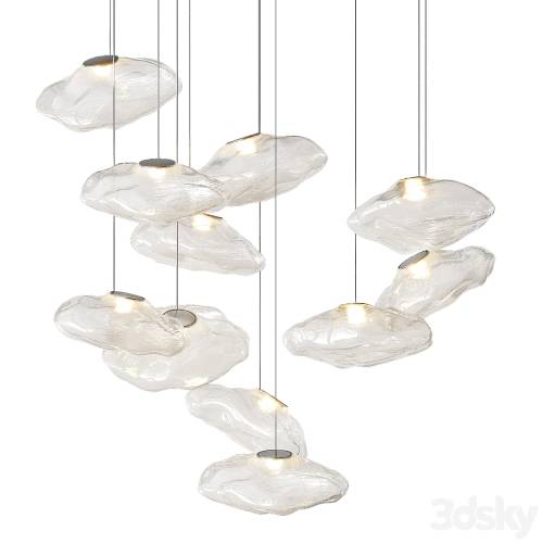 '3dsky Pro - Bocci 73 random glass pendant light'