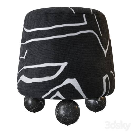 '3dsky Pro - Isac pouffe by Corner Design'