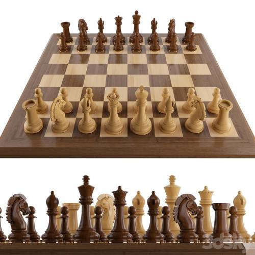 '3dsky Pro - chess set 01'