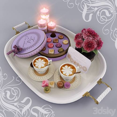 '3dsky Pro - Breakfast in bed "Good morning, my love"'