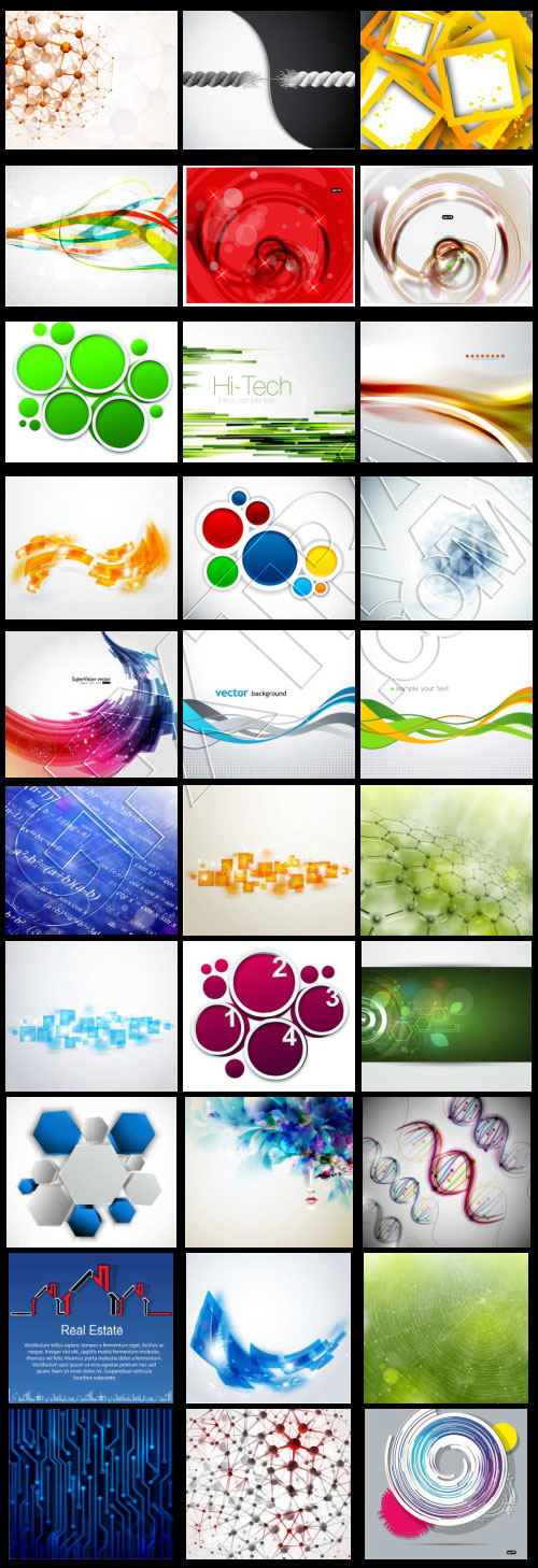 Backgrounds & Elements BUNDLE 365xEPS